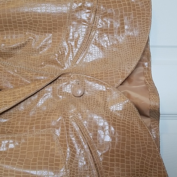 Vintage Womens Camel Color Leather Jacket Size Small - Picture 4 of 15